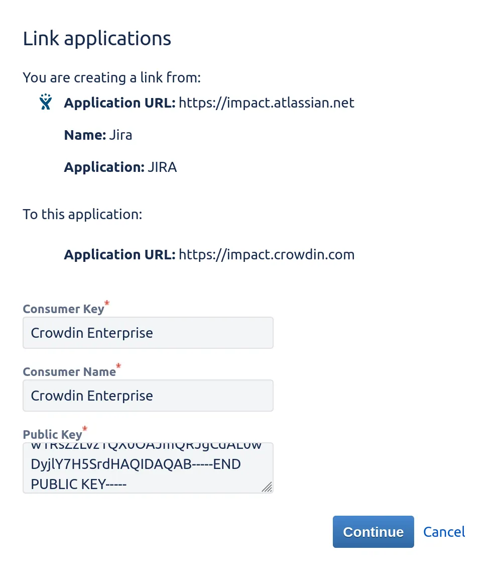 Link applications